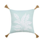 Paris Prix Coussin Déco Imprimé à Pompons  Hera  40x40cm Menthe