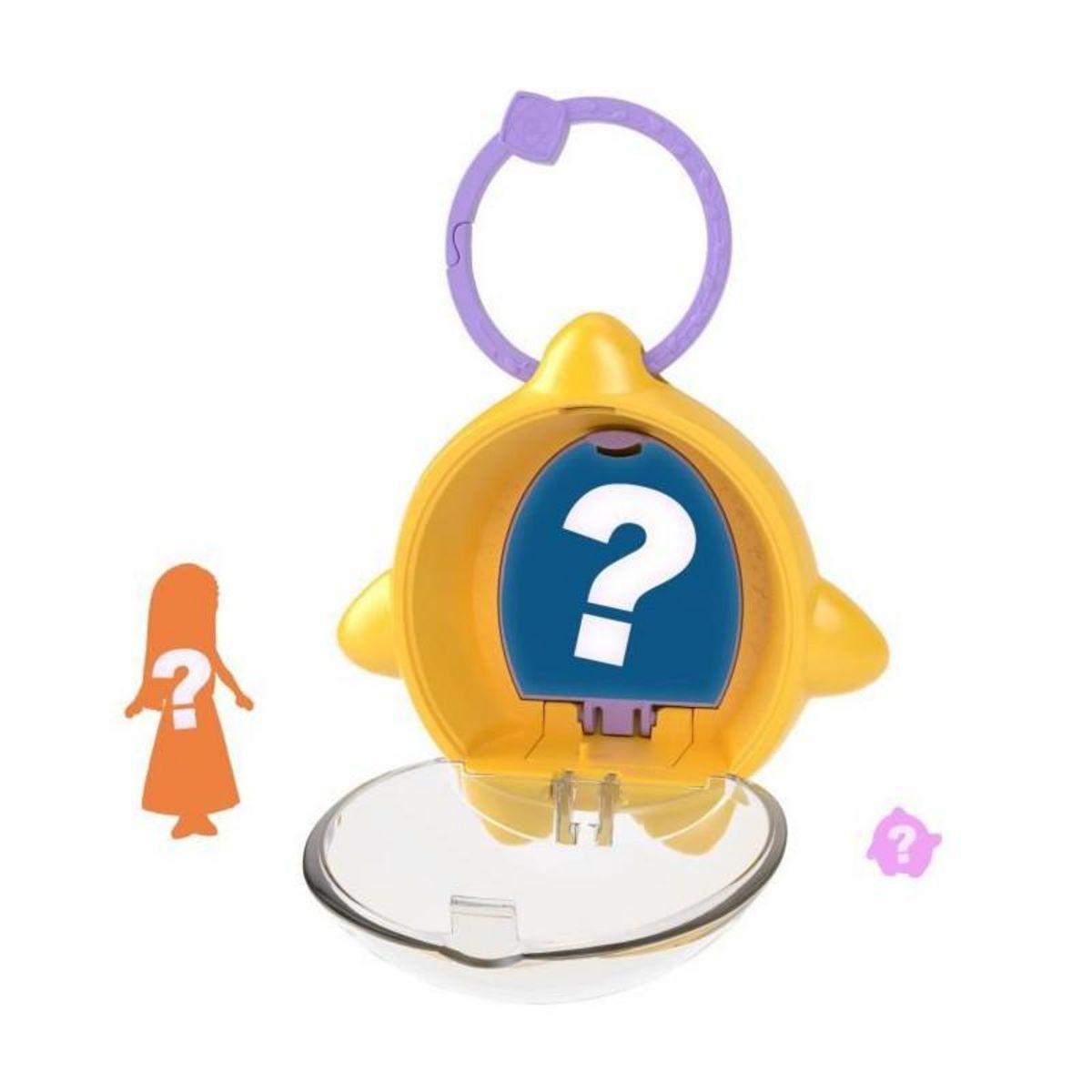 MATTEL Disney Mini-Poupée Surprise Wish Star Reveals, Étui Porte-Clés Avec Poupée Et Accessoire - MATTEL - Modele aléatoire