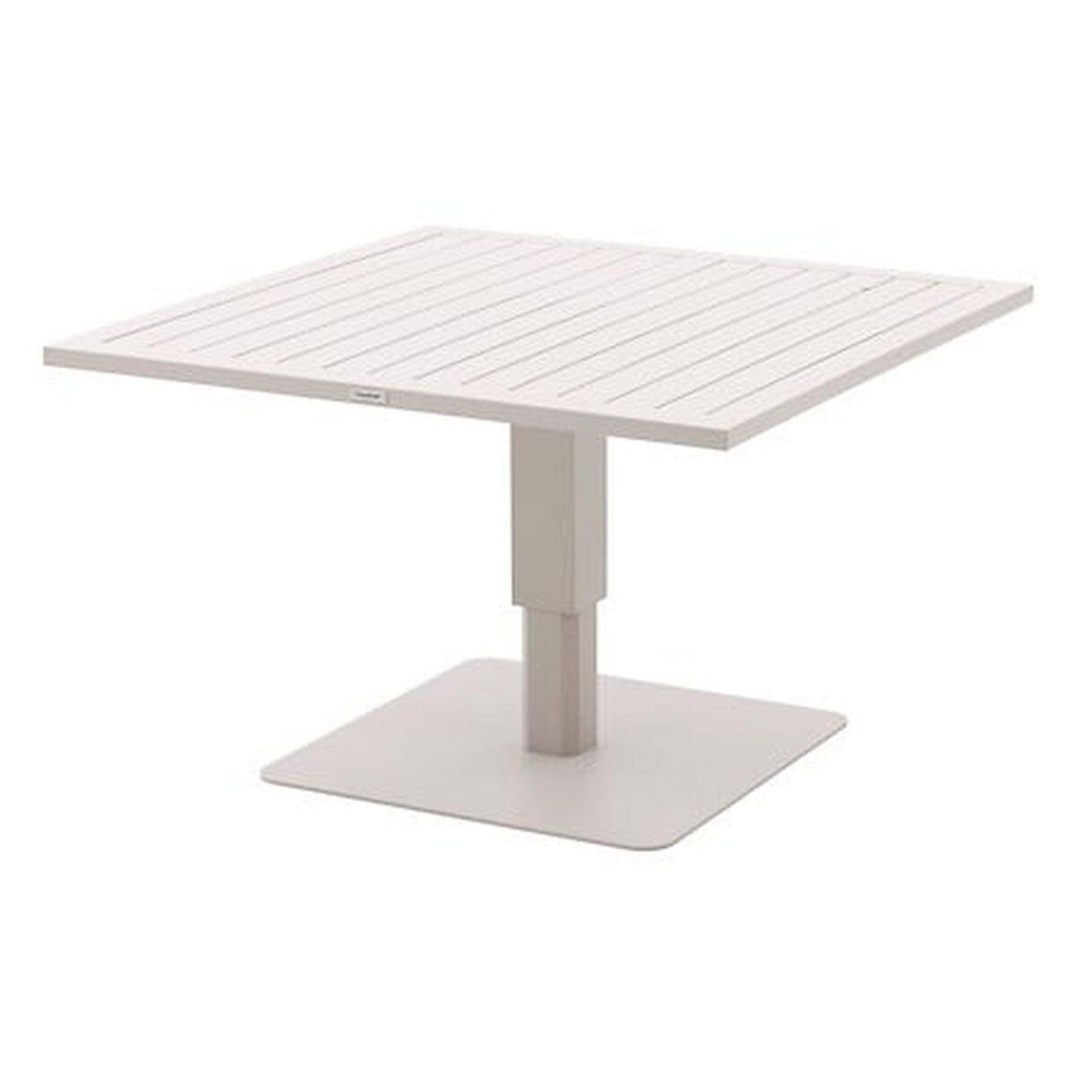HESPERIDE Table de jardin relevable carrée en aluminium SALIMIA - Avoine