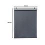 Voir la diapositive 3 : Habitat et Jardin Lot de 2 stores rétractables pergola - 124 x 225 cm - Gris anthracite