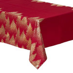 ATMOSPHERA Nappe Imprimée Sapin  Colorama  140x240cm Rouge