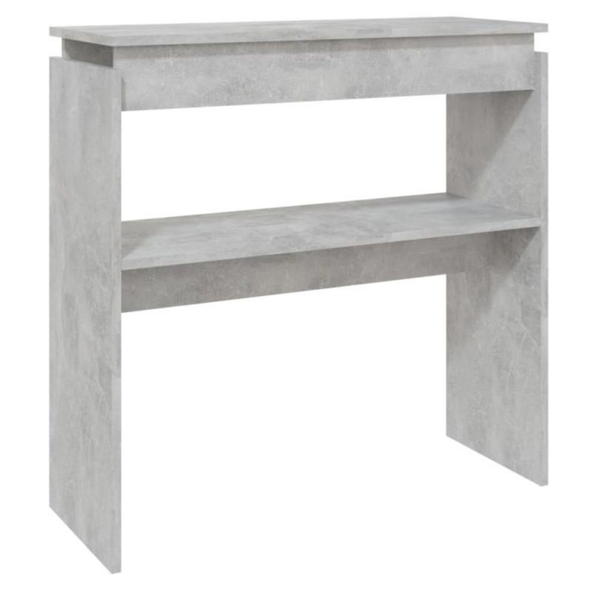 VIDAXL Table console Gris béton 80x30x80 cm Aggloméré