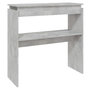 Voir la diapositive 2 : VIDAXL Table console Gris béton 80x30x80 cm Aggloméré