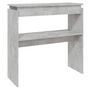 Voir la diapositive 2 : VIDAXL Table console Gris béton 80x30x80 cm Aggloméré