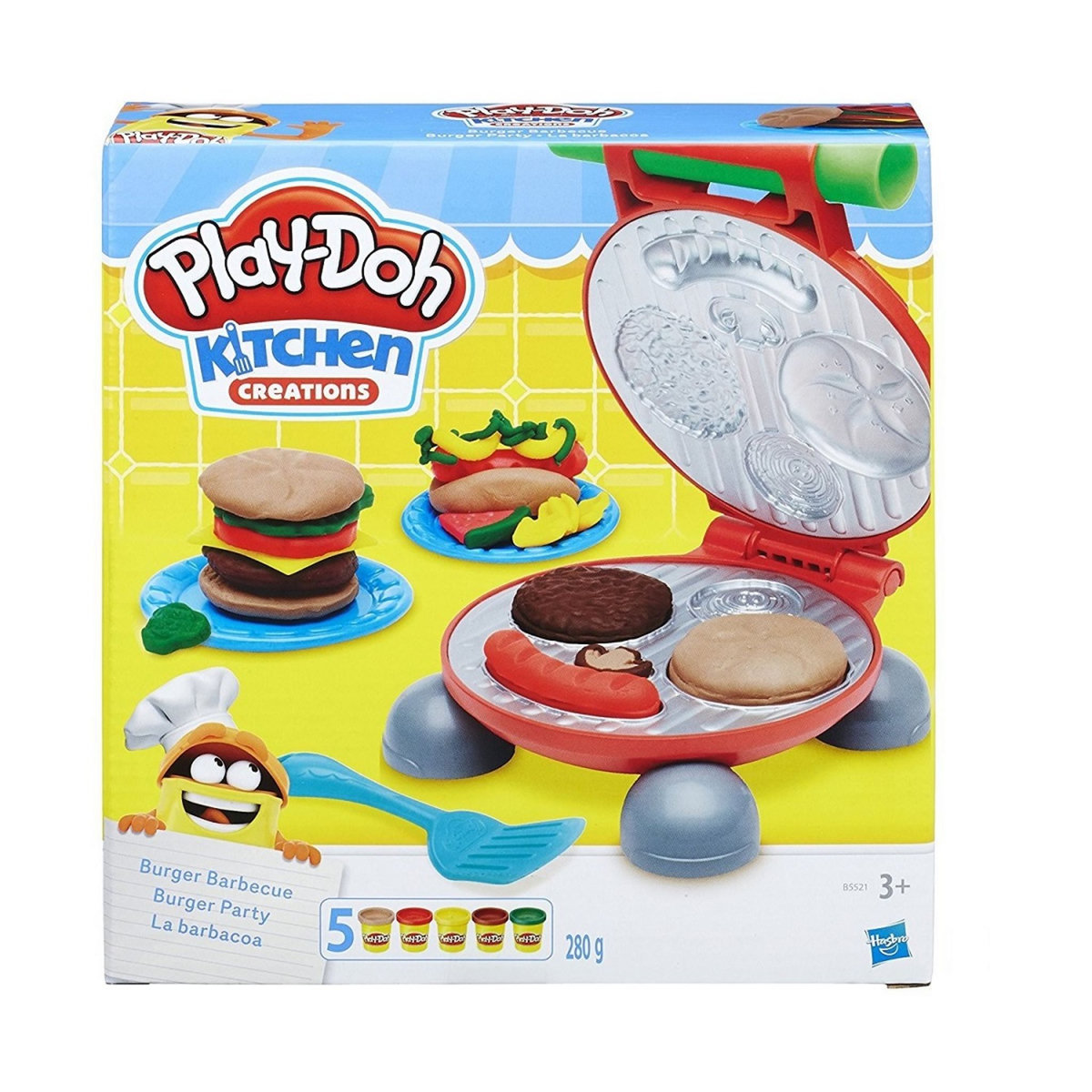 HASBRO Play-Doh - Pâte à modeler Burger Party 