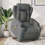Voir la diapositive 1 : VIDAXL Fauteuil de massage inclinable Gris fonce Tissu