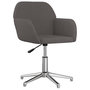 Voir la diapositive 2 : VIDAXL Chaise pivotante de bureau Gris fonce Tissu
