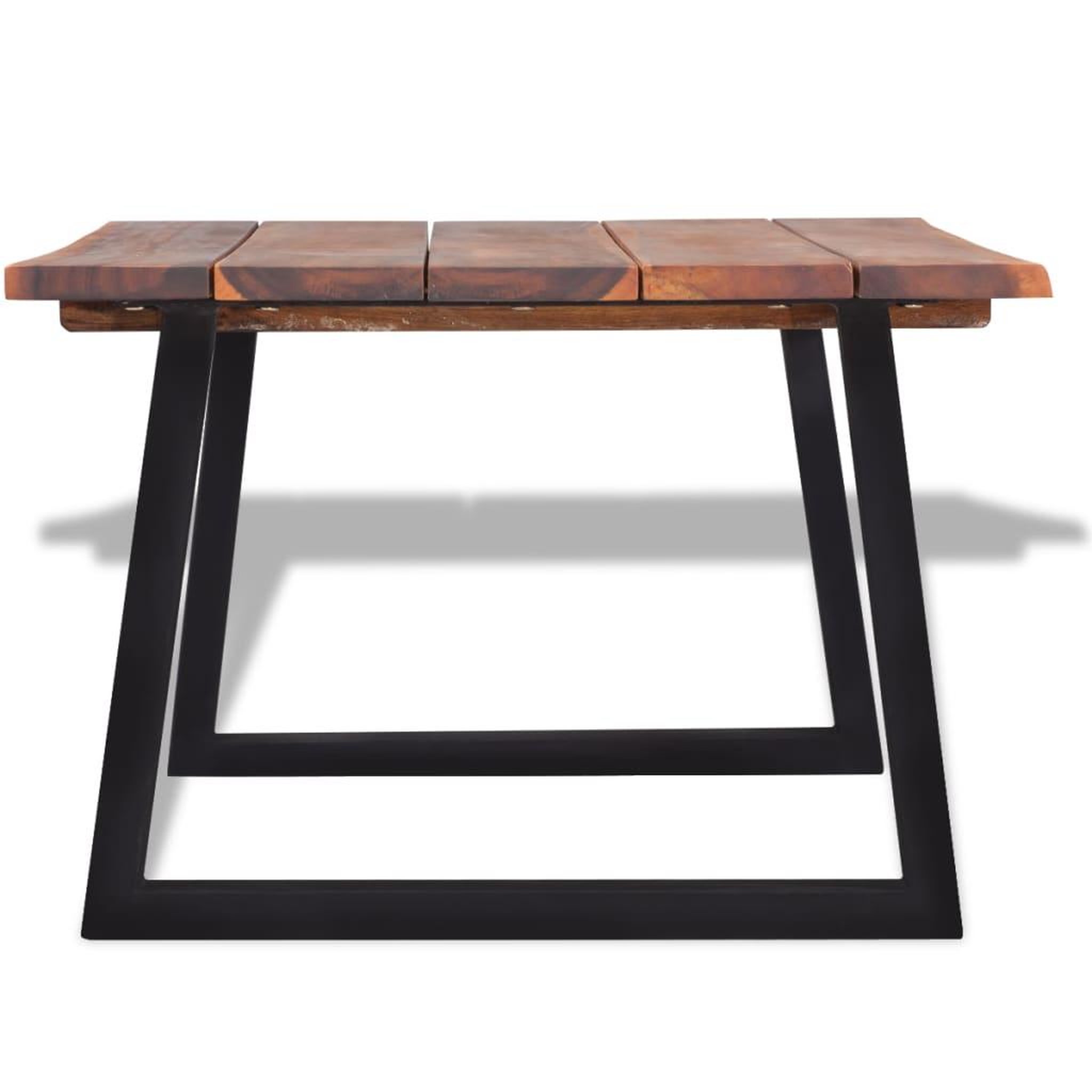 Voir la diapositive 4 : VIDAXL Table basse bois d'acacia massif 110x60x40 cm