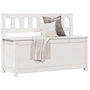Voir la diapositive 1 : VIDAXL Banc Blanc 110x41x76,5 cm Bois de pin massif