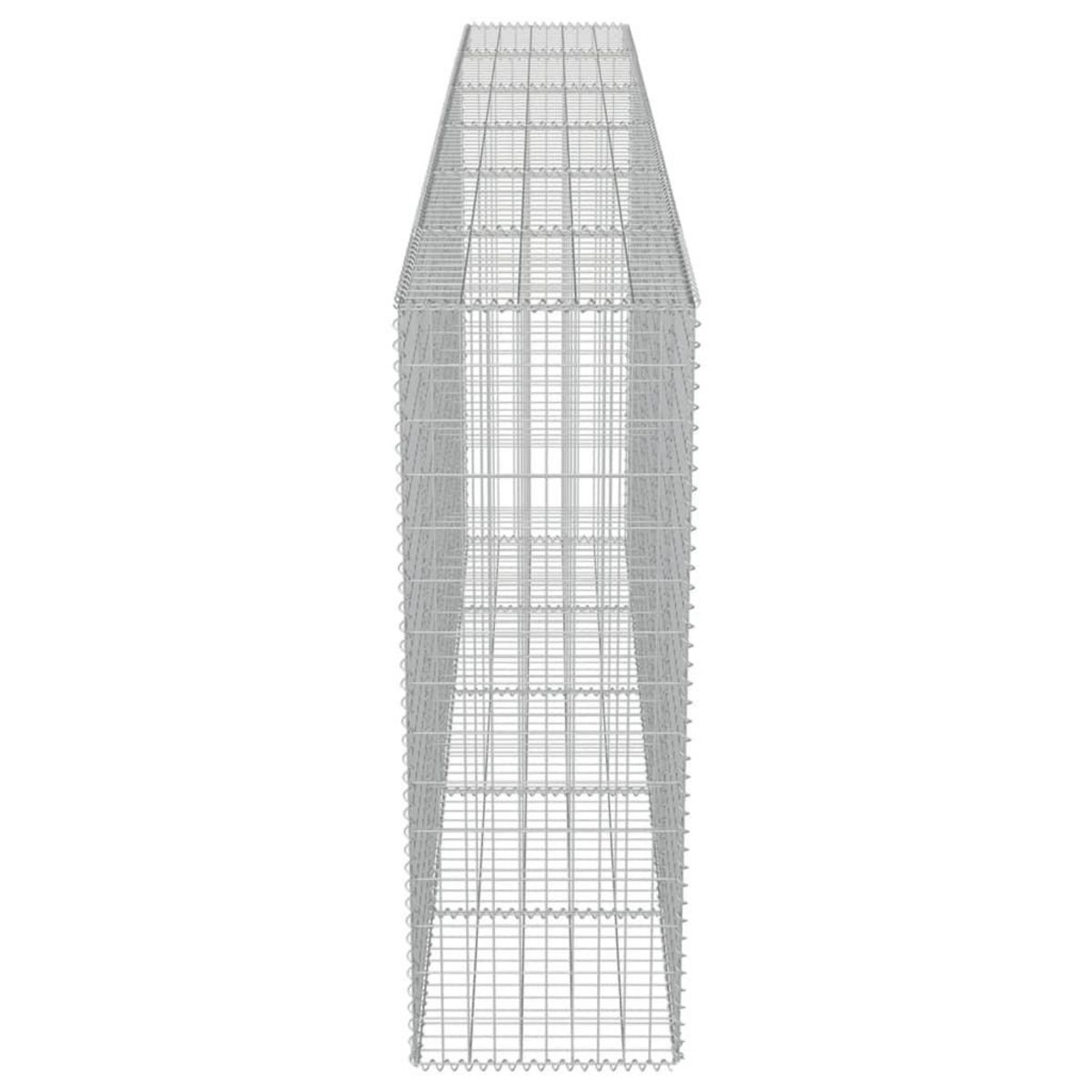 VIDAXL Mur en gabion avec couvercles Acier galvanise 300 x 50 x 150 cm