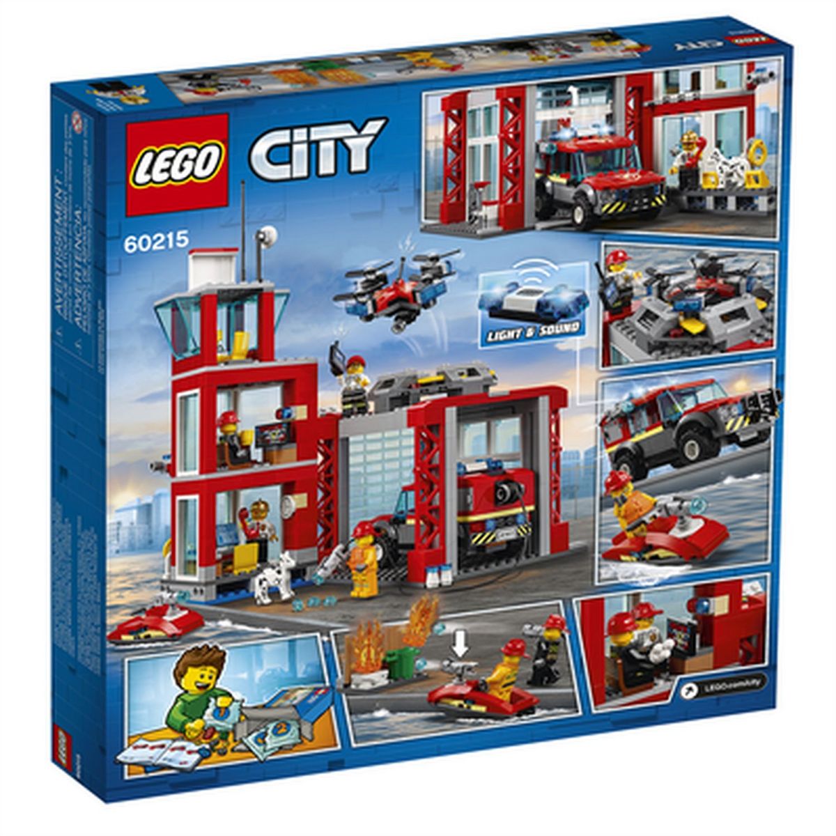 LEGO City 60215 La caserne de pompiers
