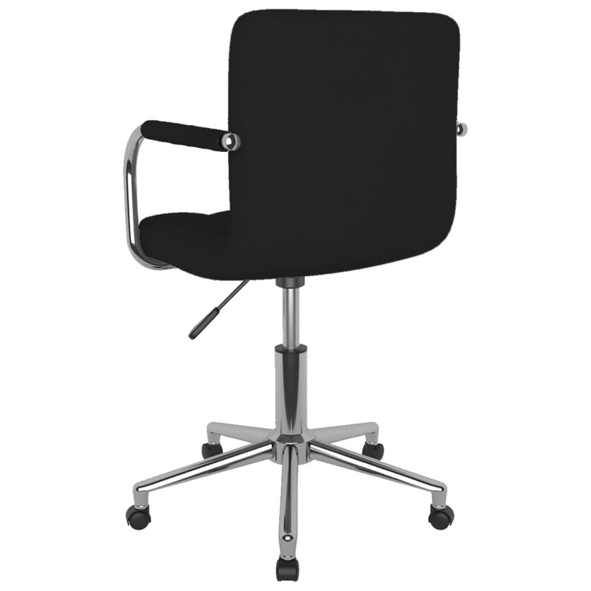 Voir la diapositive 5 : VIDAXL Chaise pivotante de bureau Noir Tissu