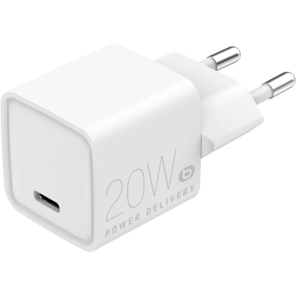 ESSENTIEL B Chargeur + câble 20W PowerDelivery USB-C + Câble USB-C 1M