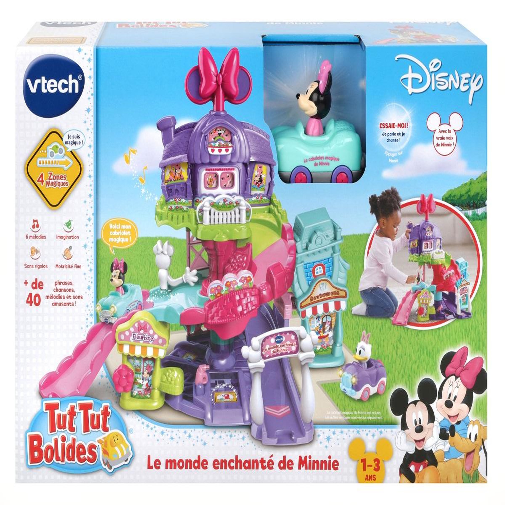 Voir la diapositive 4 : VTECH Le monde enchanté de Minnie + Cabriolet magique de Minnie - Tut Tut Bolides