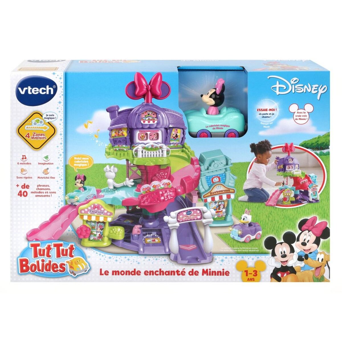 VTECH Le monde enchanté de Minnie + Cabriolet magique de Minnie - Tut Tut Bolides