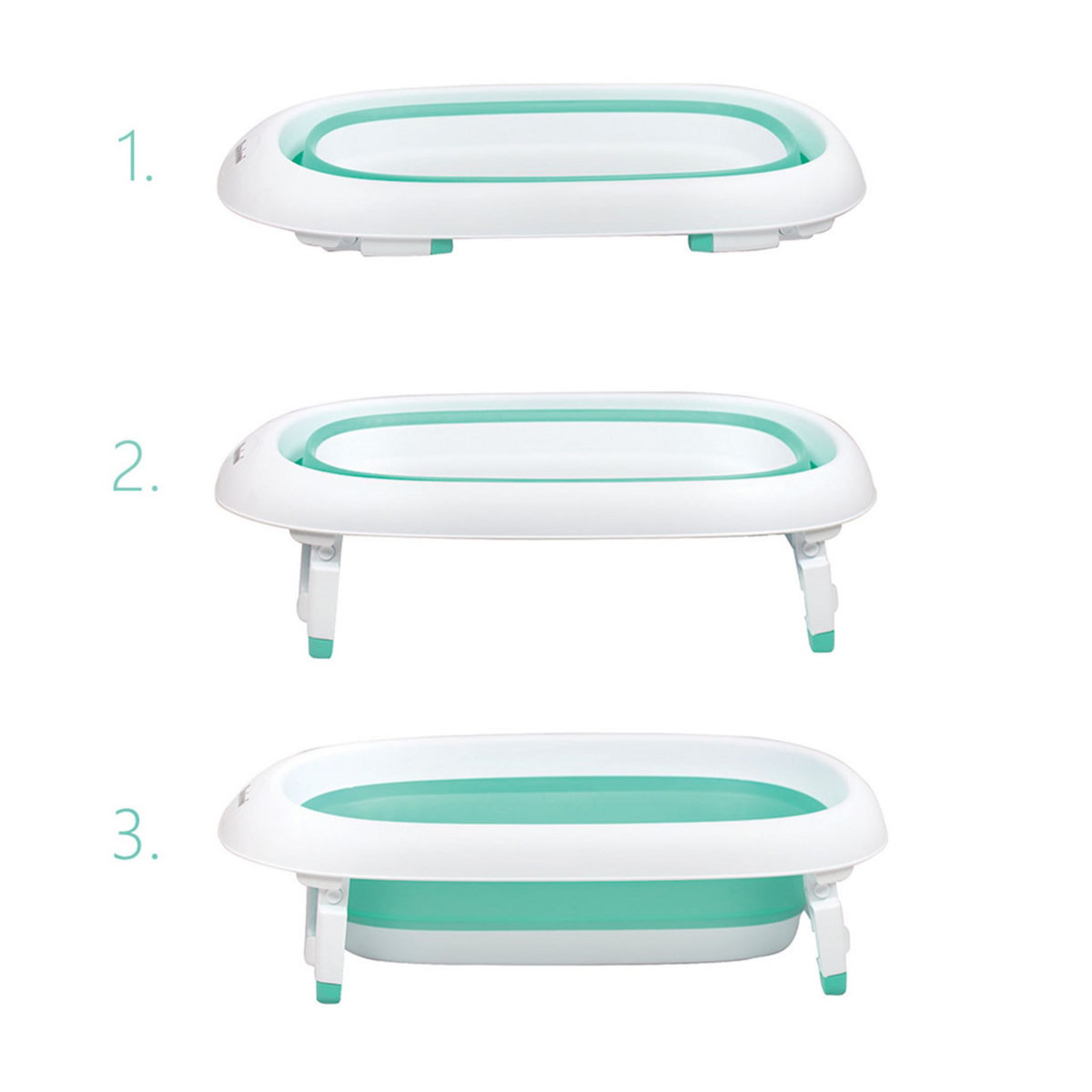 BANINNI Baignoire bébé compacte et design Tino