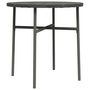 Voir la diapositive 2 : VIDAXL Table a the Gris 45 cm Resine tressee