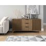 Voir la diapositive 1 : BEST MOBILIER Portmore - buffet bas - effet bois - 150 cm