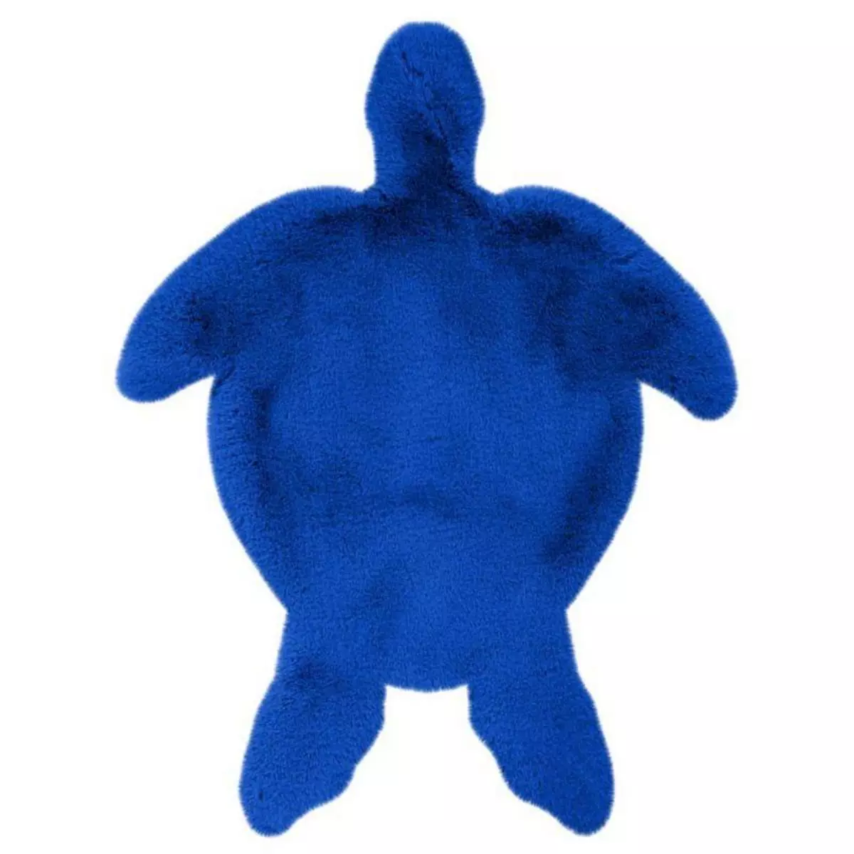 Paris Prix Tapis Déco Enfant  Lovely Turtle  68x90cm Bleu