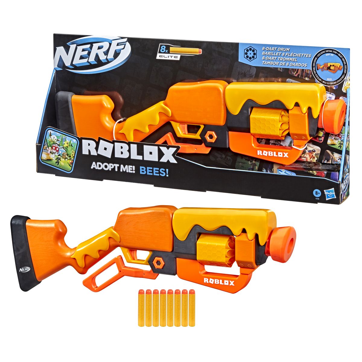 HASBRO Pistolet Nerf Roblox Adopt me Bees
