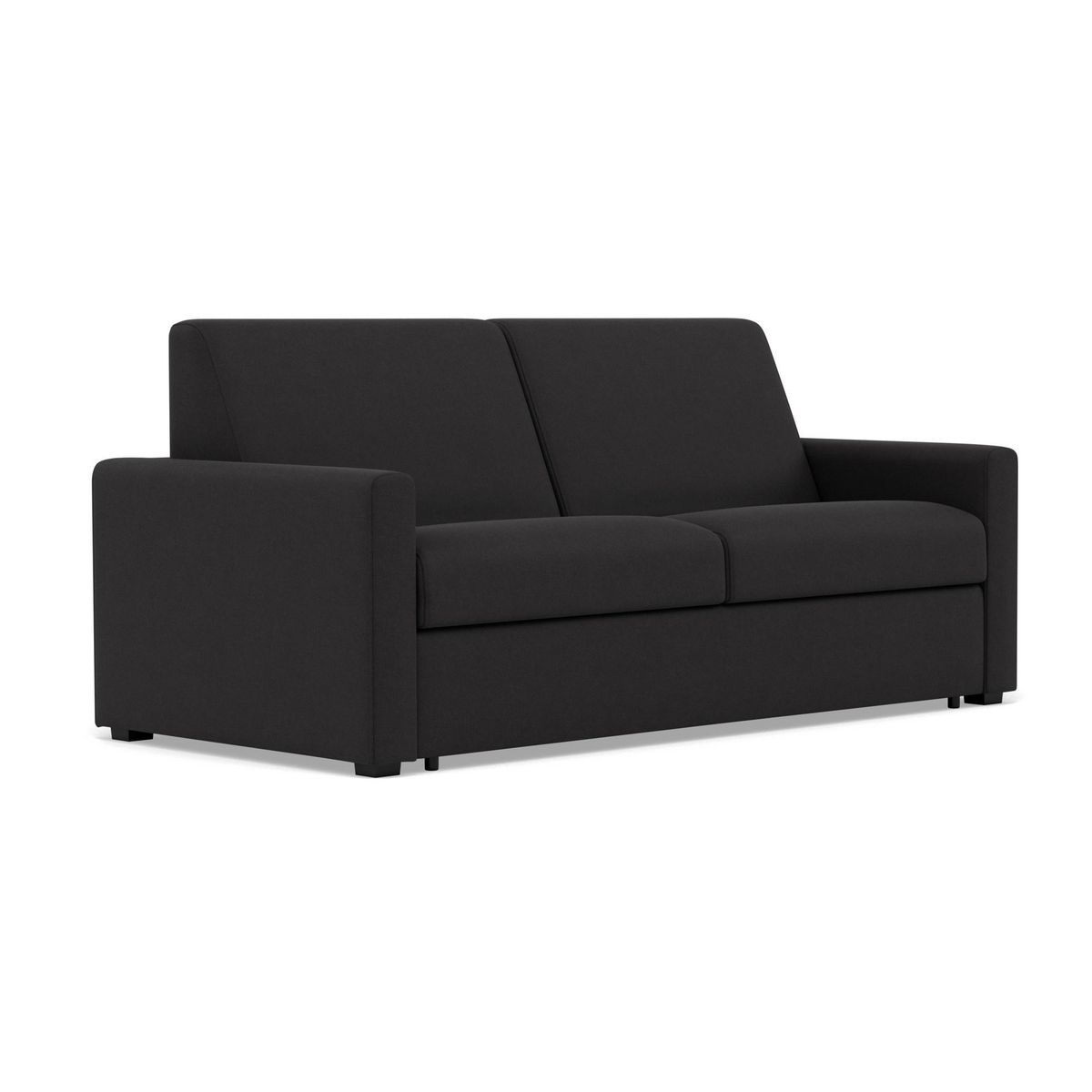 BEST MOBILIER Julia - canapé 3 places convertible express couchage quotidien 140 cm matelas 14 cm en tissu