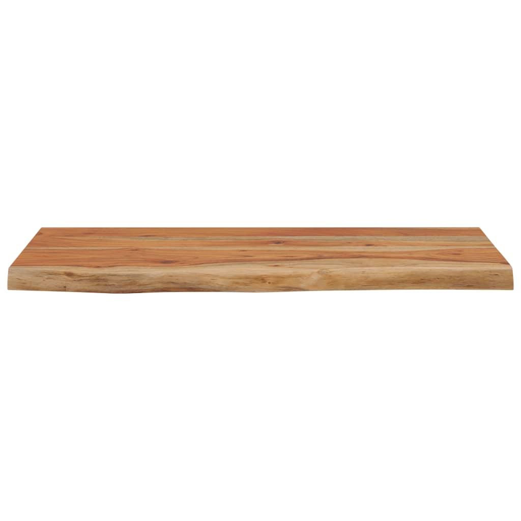 Voir la diapositive 4 : VIDAXL Etagere murale rectangulaire massif acacia bordure assortie