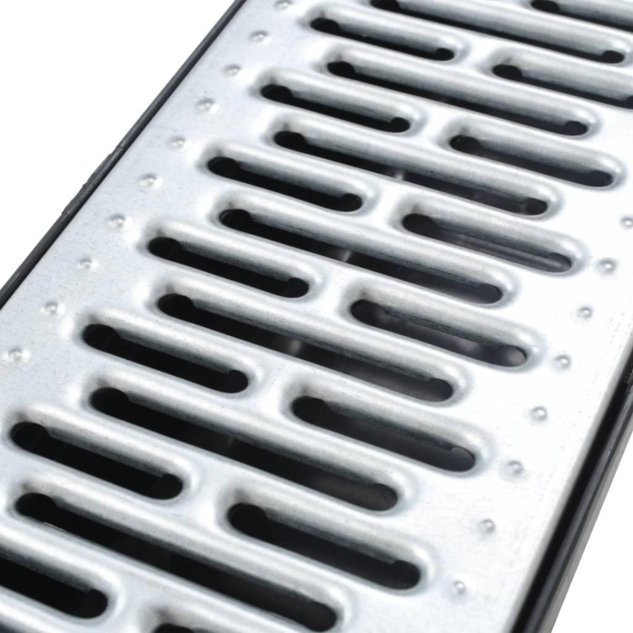 Voir la diapositive 4 : VIDAXL Caniveaux de drainage 6 pcs Acier galvanise 6 m