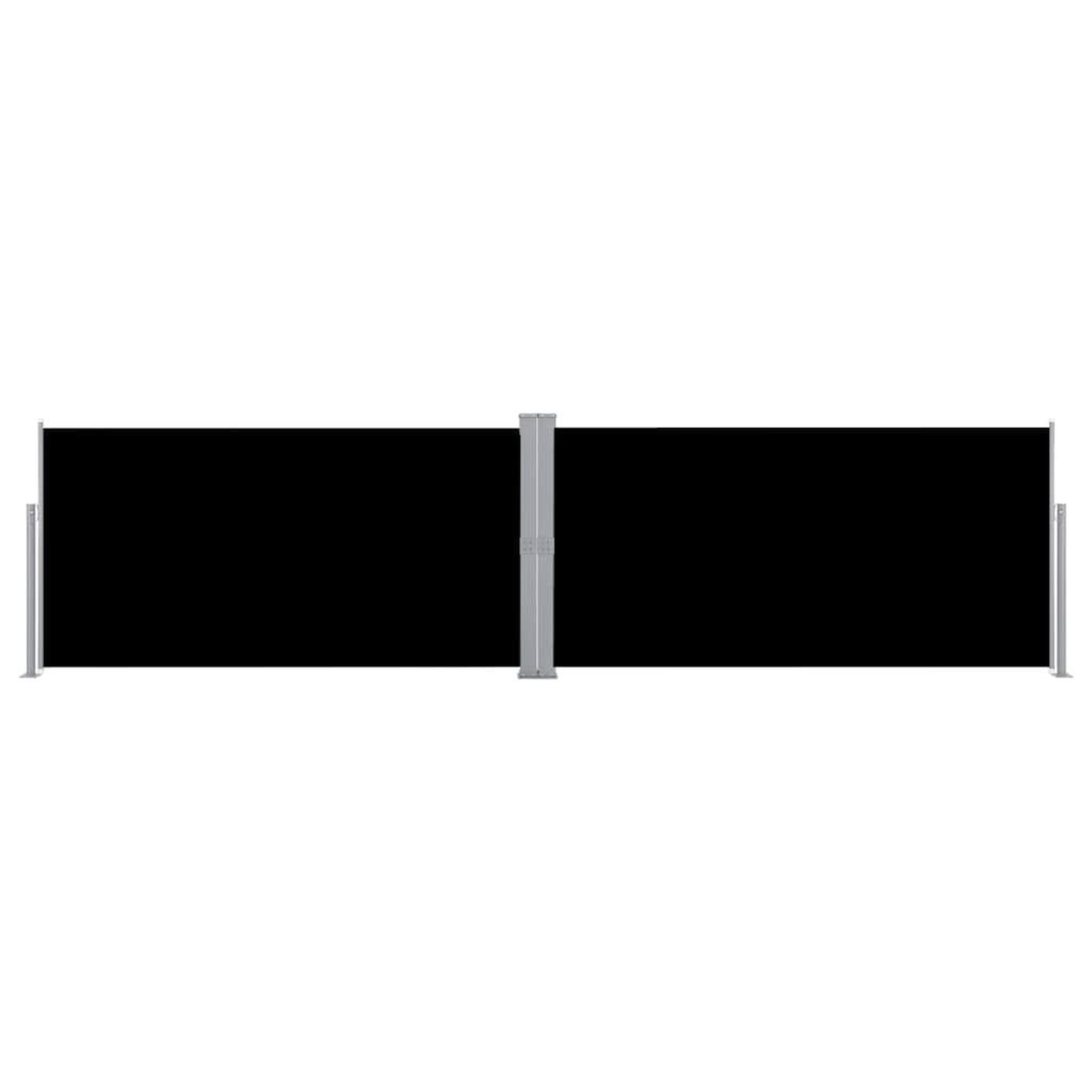 Voir la diapositive 2 : VIDAXL Auvent lateral retractable noir 160 x 600 cm