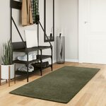 VIDAXL Tapis HUARTE a poils courts doux et lavable vert foret 80x200cm