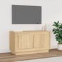 Voir la diapositive 1 : VIDAXL Meuble TV chene sonoma 80x35x45 cm bois d'ingenierie