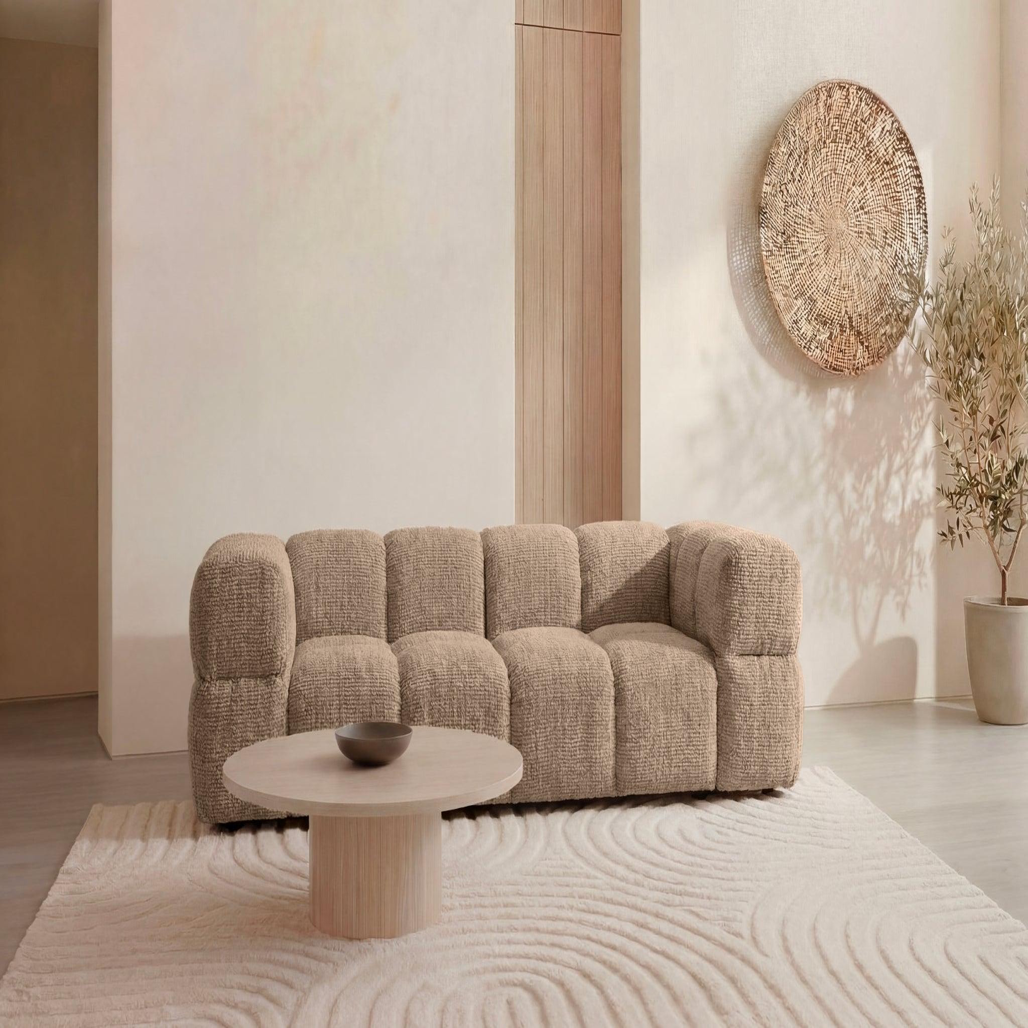 Voir la diapositive 2 : CASANOVA PARIS Gustave - canapé droit tissu chenille 2 places