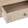 Voir la diapositive 4 : ATMOSPHERA Console 2 tiroirs en bois massif SHIREL - Beige
