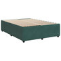 Voir la diapositive 3 : VIDAXL Cadre de lit sans matelas vert fonce 140x200 cm velours