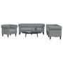 Voir la diapositive 1 : VIDAXL Ensemble de canapes 3 pcs gris clair tissu