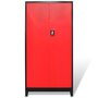 Voir la diapositive 4 : VIDAXL Armoire avec coffre a outils Acier 90x40x180 cm Rouge et noir