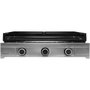 Voir la diapositive 3 : FORGE ADOUR Plancha gaz Modern 75 Inox 3 brûleurs à poser, 74.4x40.2 cm