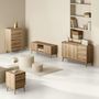 Voir la diapositive 2 : FIVE Console 2 tiroirs Liam en bois - Marron