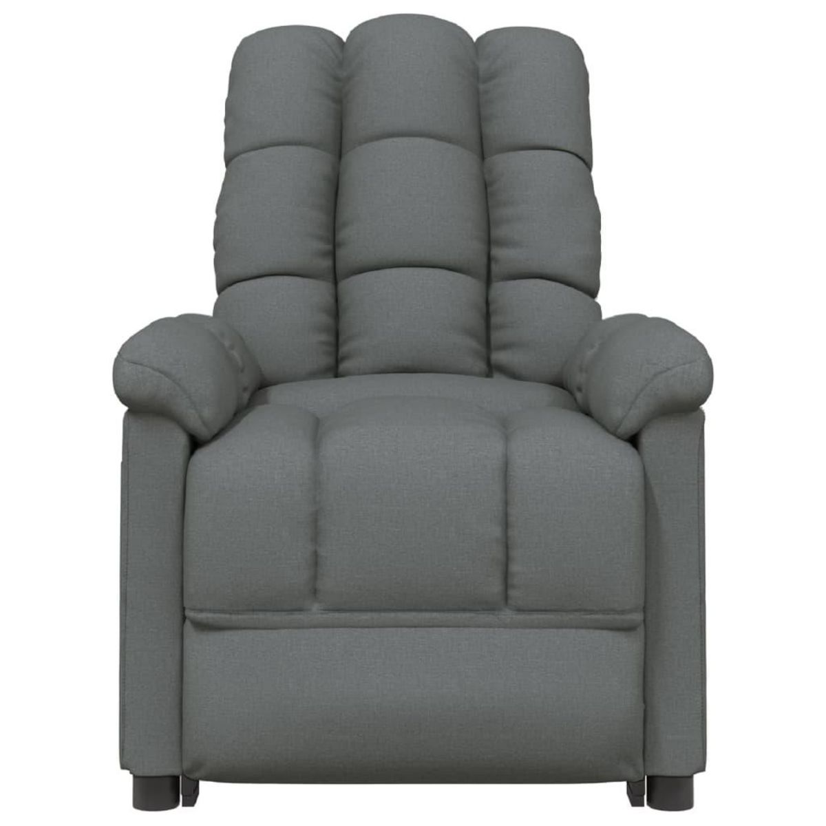 VIDAXL Fauteuil inclinable Gris fonce Tissu