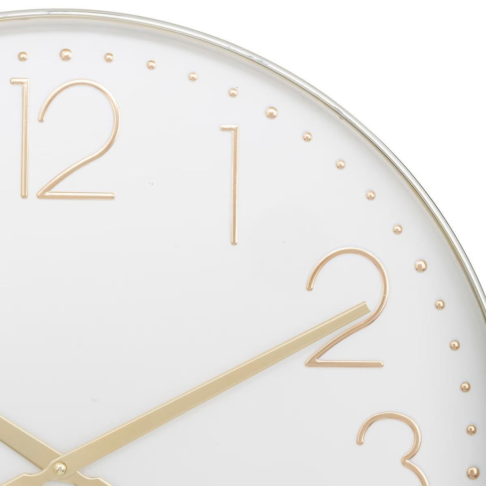 Voir la diapositive 3 : ATMOSPHERA Horloge murale design  laure  50cm doré