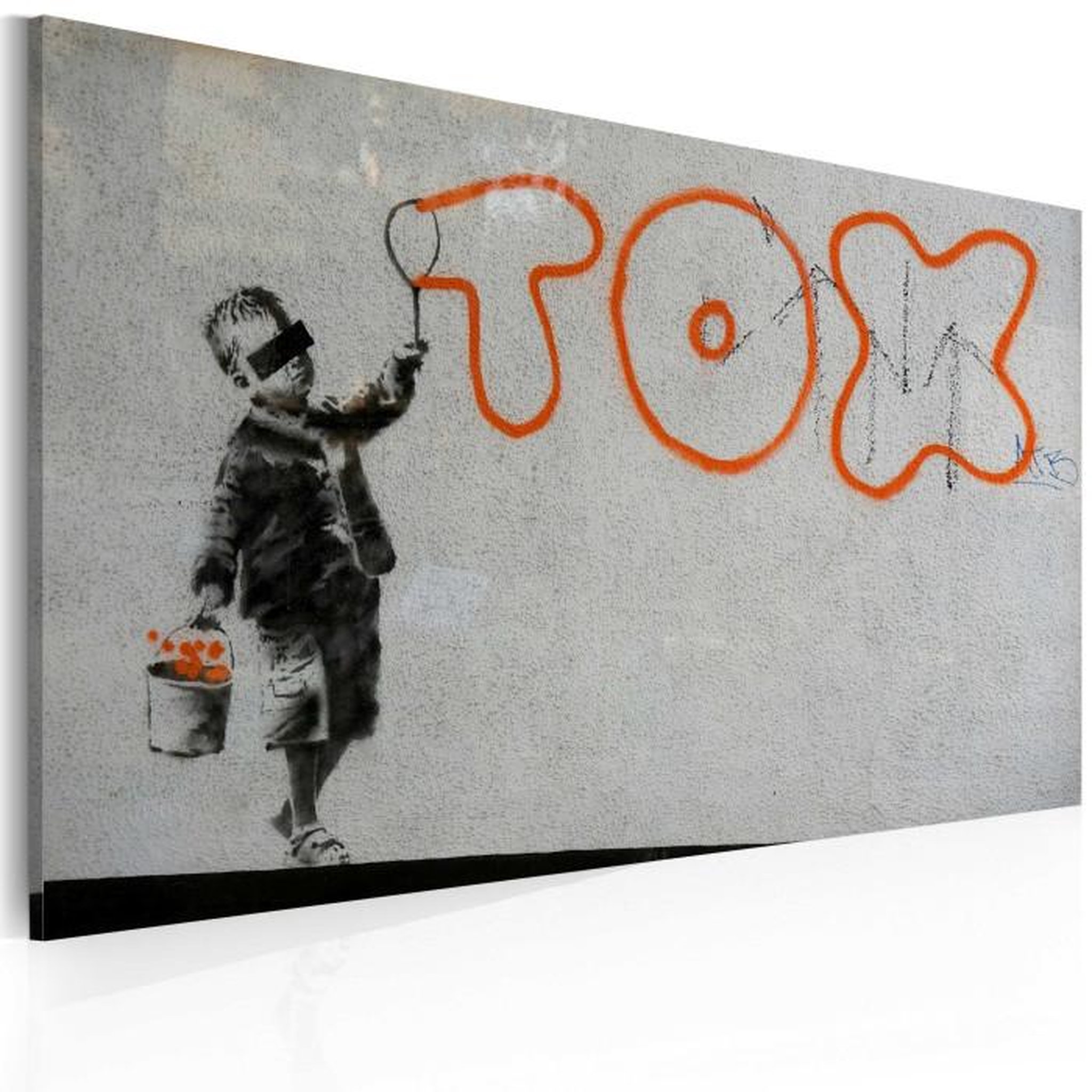 Voir la diapositive 1 : Paris Prix Tableau Imprimé  Papier Peint Graffiti - Banksy  40x60cm