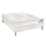 Voir la diapositive 1 : BELLE LITERIE BENOIST Matelas mousse HR mémoire de forme COSMO 160x200 cm + sommier FEROE + 4 pieds