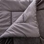 ATMOSPHERA Couvre-lit, jeté de lit uni déhoussable en polyester finition pompons