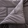 Voir la diapositive 3 : ATMOSPHERA Couvre-lit, jeté de lit uni déhoussable en polyester finition pompons