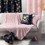 Voir la diapositive 3 : Paris Prix Plaid Imprimé  Bloomy  125x150cm Rose