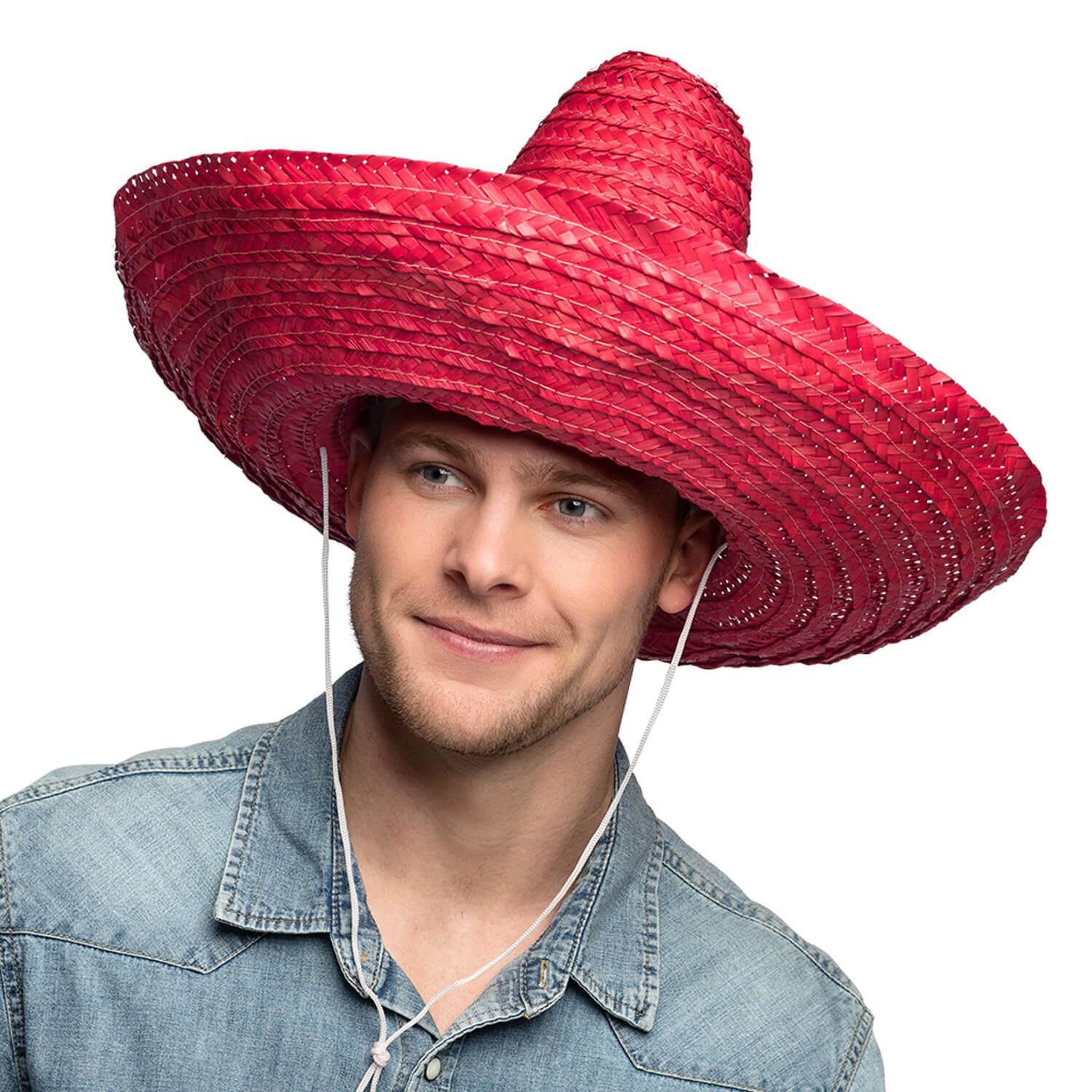 Voir la diapositive 1 : Boland Sombrero Puebla rouge - Adulte