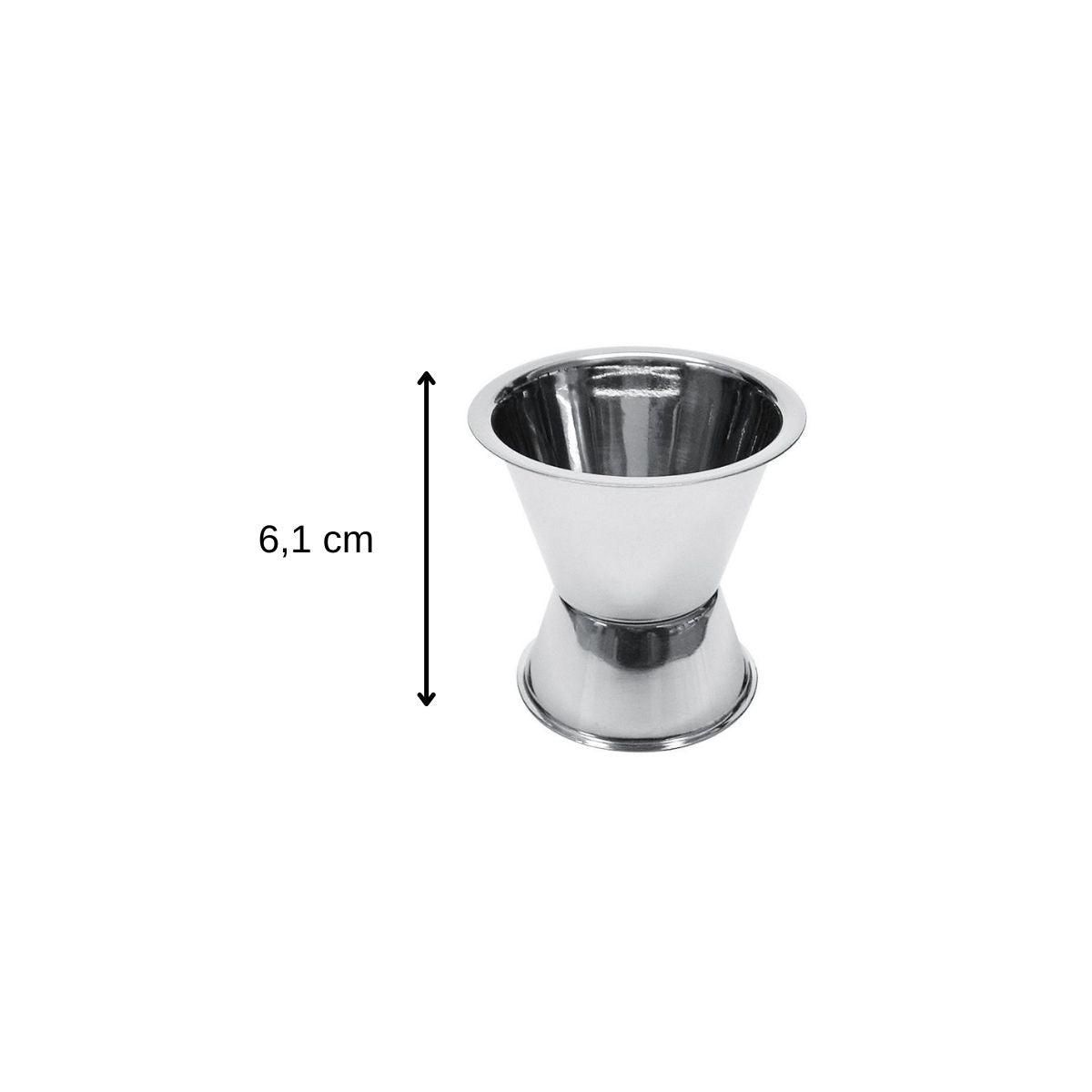 Fackelmann Set Shaker à cocktails en inox 400 ml et Doseur à alcool 2 cl et 4 cl Fackelmann Bar Concept