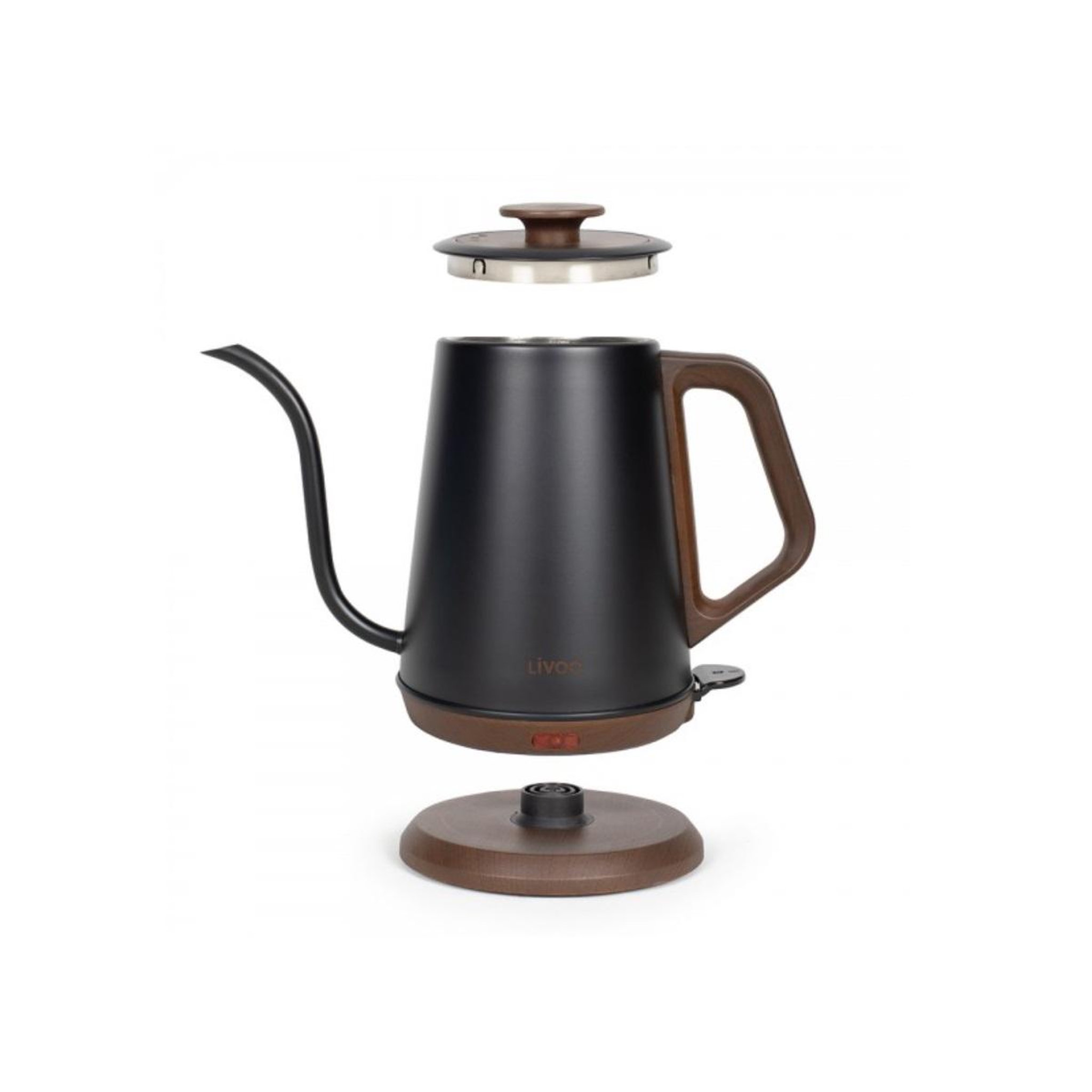 Voir la diapositive 2 : LIVOO Bouilloire sans fil 1.2l 1000w noir - dod206