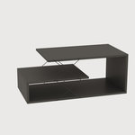 Habitat et Jardin Table basse en bois  Cayenne  - 100 x 50 x 40 cm - Gris anthracite