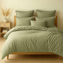 Voir la diapositive 3 : Home collection Taie de traversin 100% coton 57fils