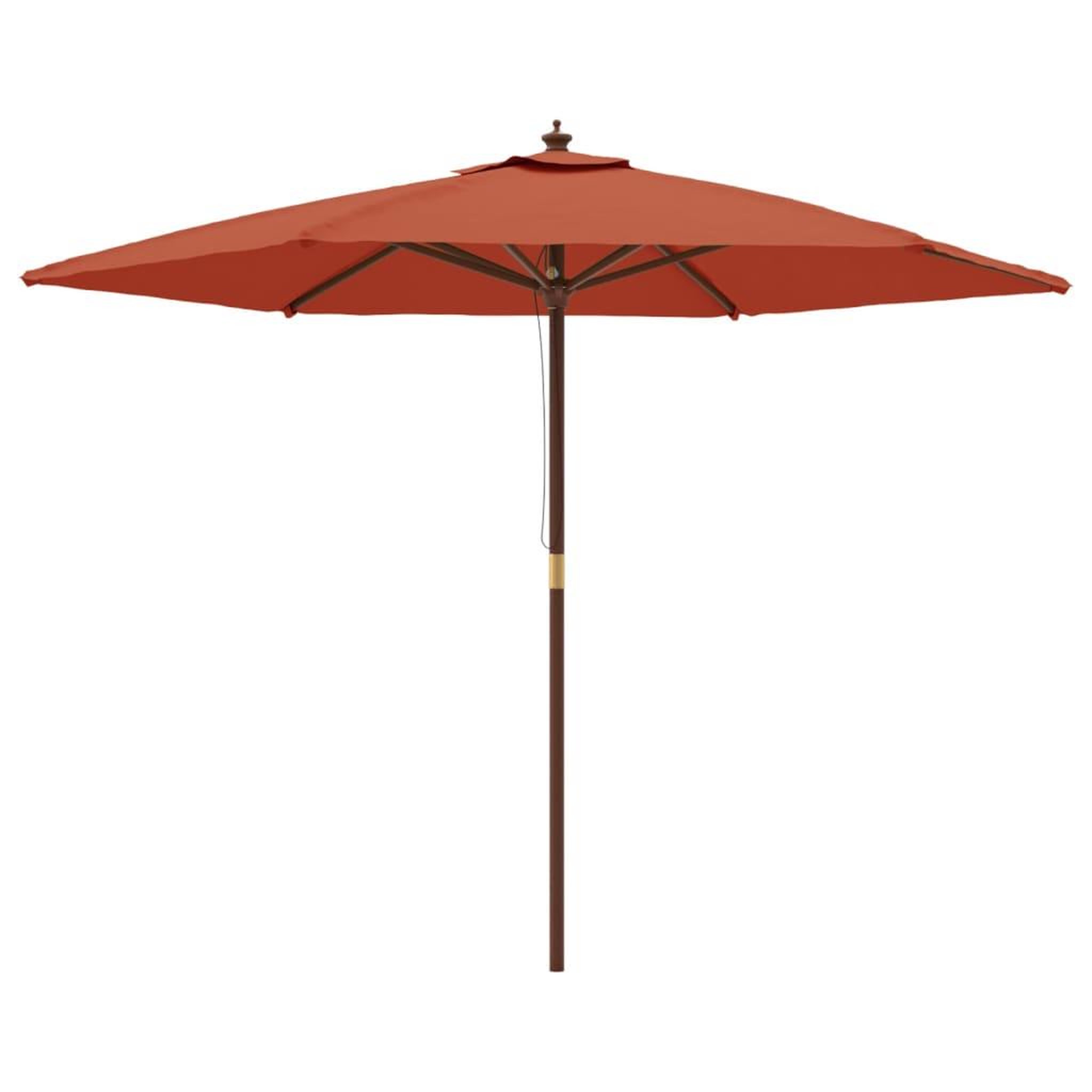 Voir la diapositive 2 : VIDAXL Parasol de jardin avec mat en bois terre cuite 299x240 cm